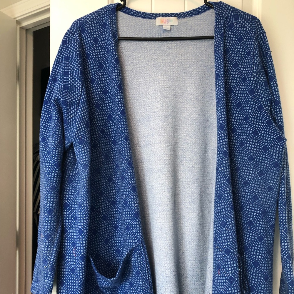 Blue LuLaRoe Sarah Duster
